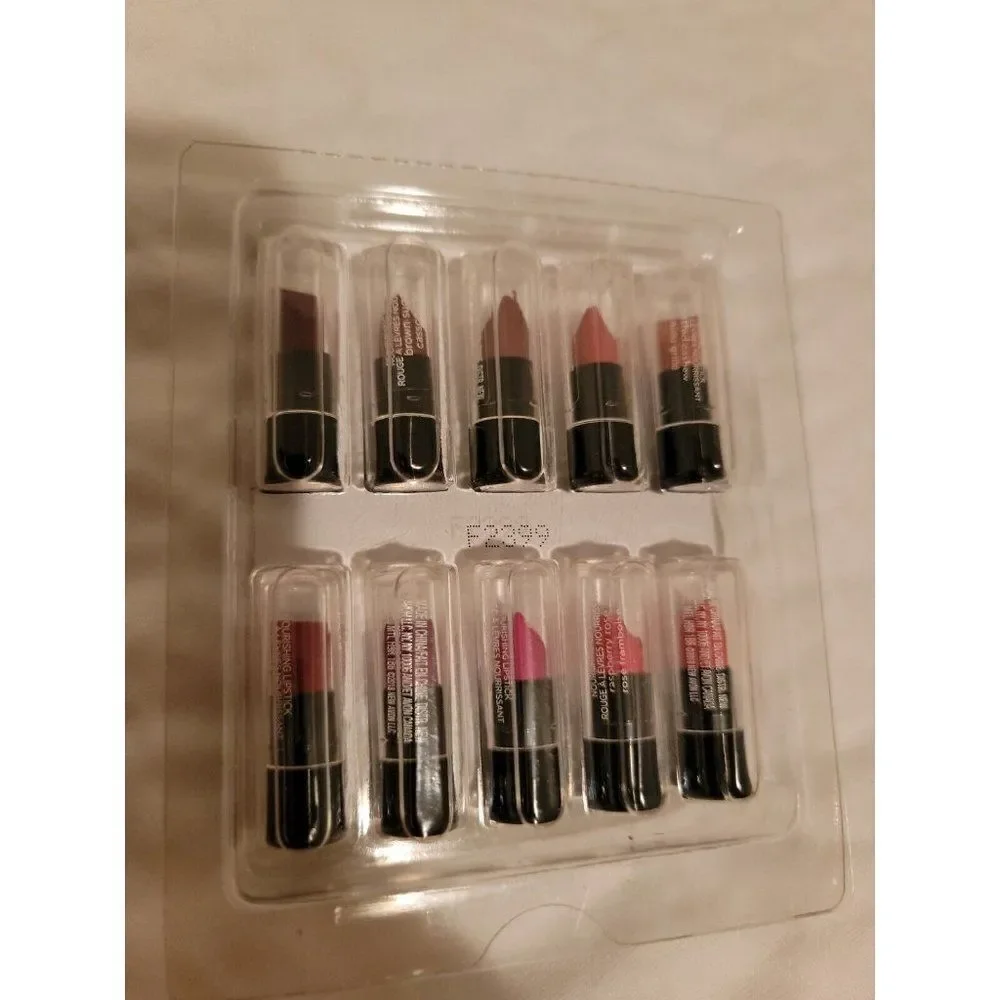 AVON True Color Nourishing Lipstick Set Lot 10 Travel Trial Testers